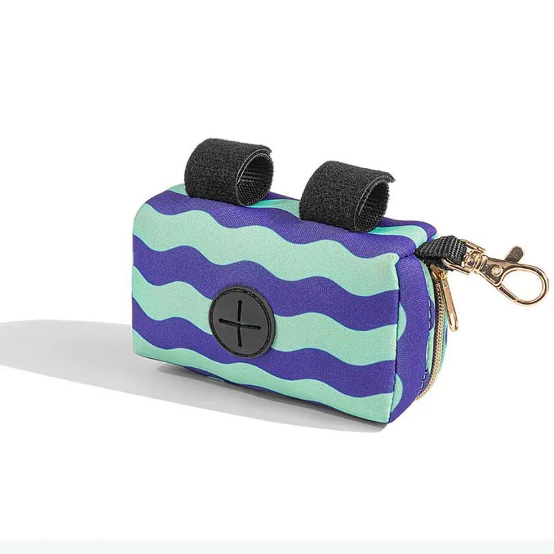 Portable Pet Dog Waste Bags Dispenser Pet Waste Bag Holder Leash Accessories Outdoor Walking Pet Supplies Green Purple Red Blue