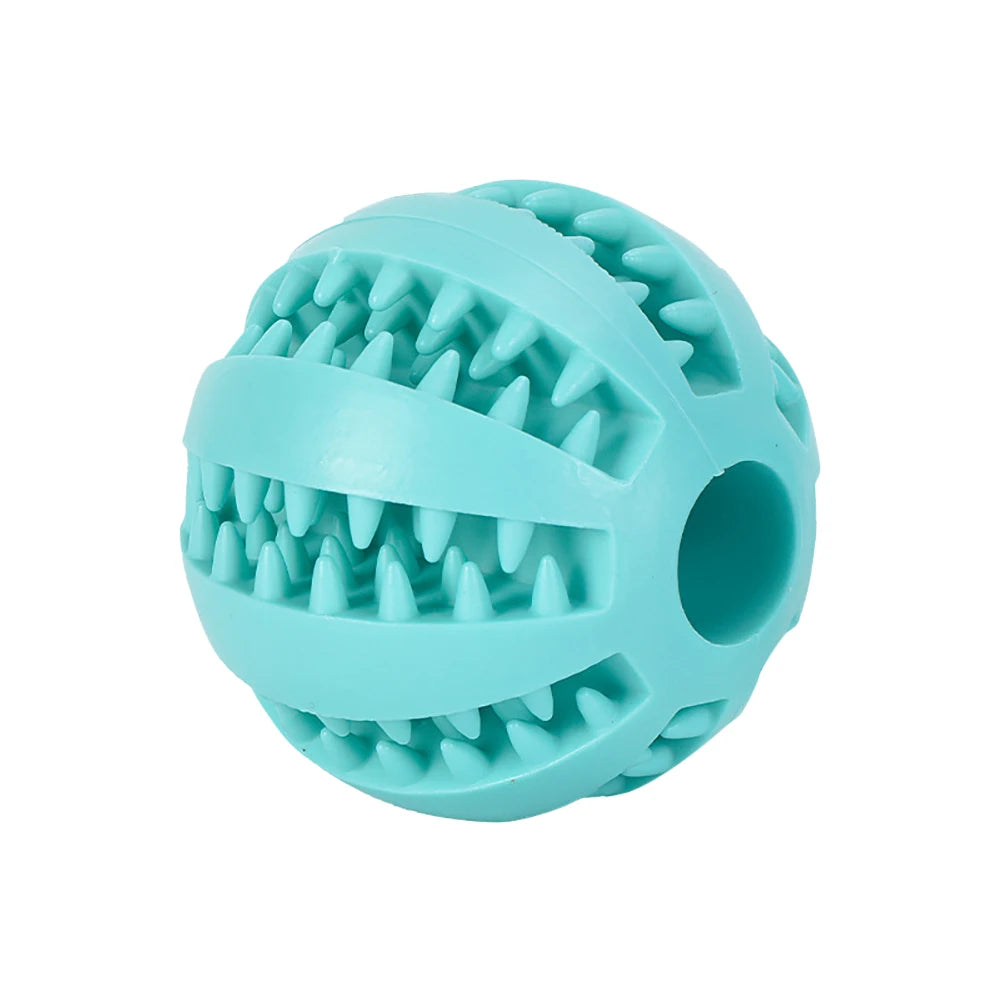 Pet Dog Ball Toys for Small Dogs Interactive Elasticity Puppy Chew Toy Tooth Cleaning Rubber Food Ball Toy Pet Stuff Accessories