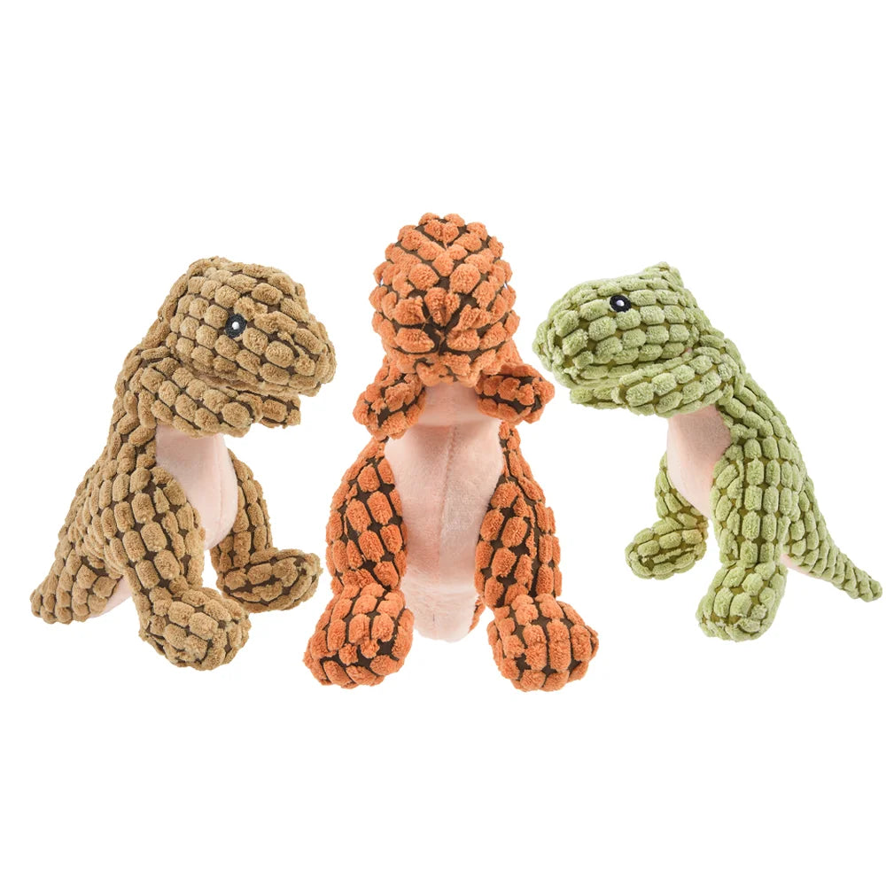 Interactive plush dinosaur toys for Fur-babies.
Soft, chewable, and perfect for playtime or cuddling.