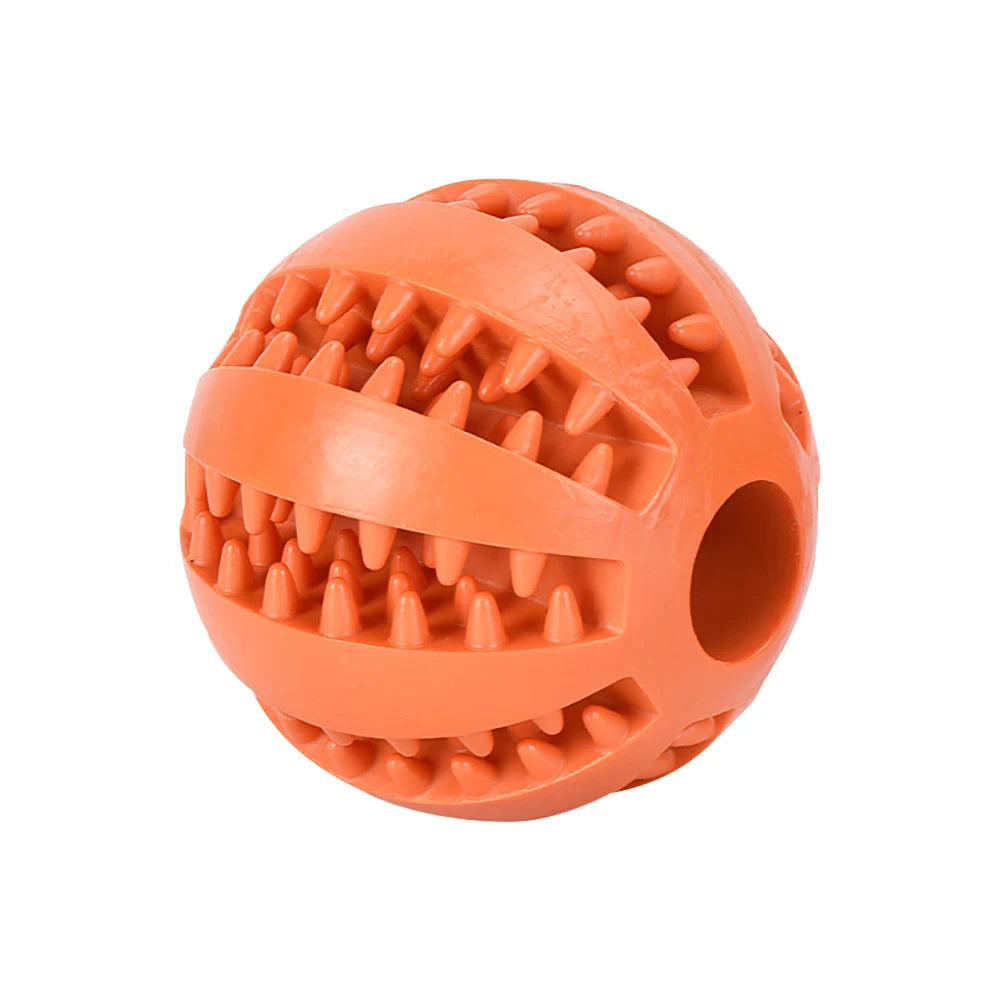 Pet Dog Ball Toys for Small Dogs Interactive Elasticity Puppy Chew Toy Tooth Cleaning Rubber Food Ball Toy Pet Stuff Accessories