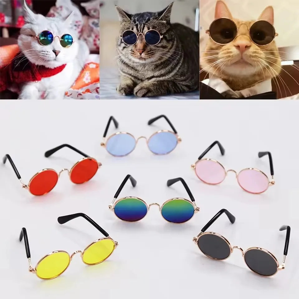 Pet Sunglasses Glasses Cat Sunglasses Dog Sunglasses Personalized and Funny Headgear Pet Accessories Photos Props Pet Supplies