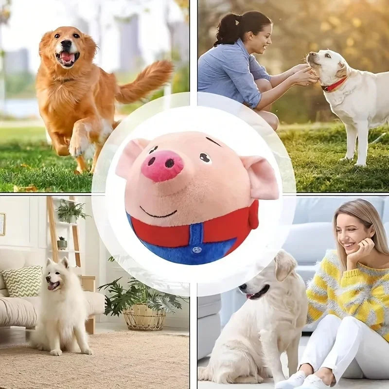 Smart Self-moving Cat Dog Pet Toy Electric Automatic Plush Bouncing Toys Interactive Toys Kitten Puppy Toys for Indoor Playing