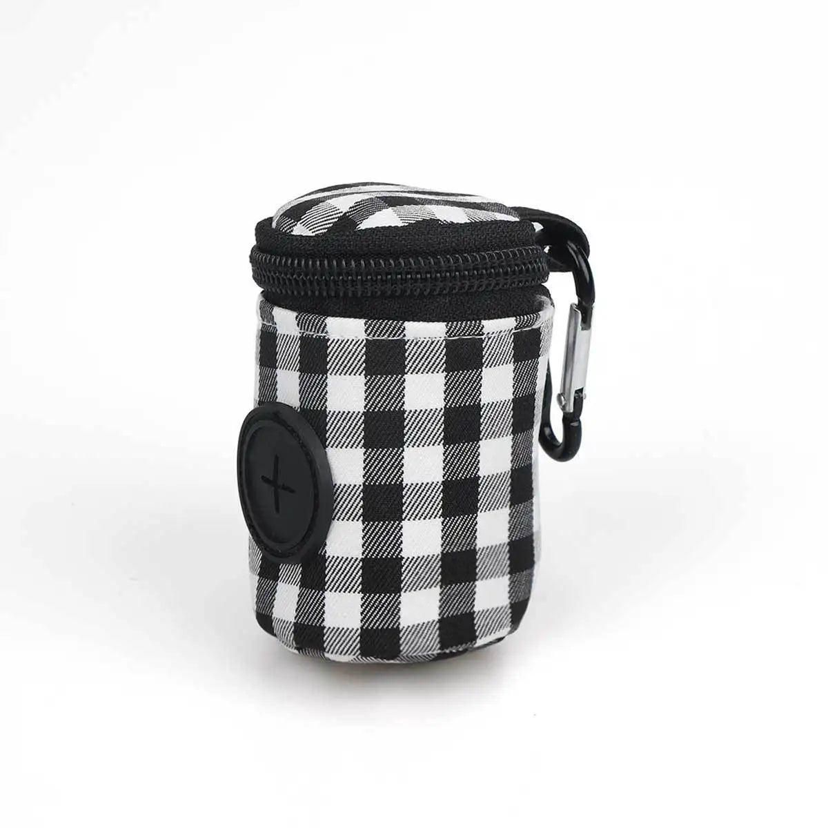 Pet waste bag Checkered pattern Fashionable Easy to carry when going out Waste bag for dog feces Outdoor litter collection bag