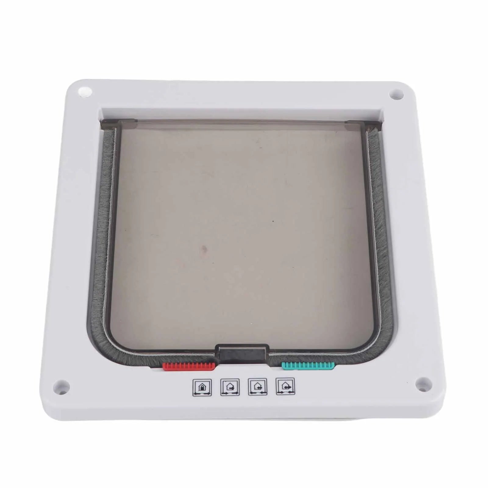 Pet Cat Small Dog Flap Door Plastic 4 Way Lockable Cat Kitten Gate Door For Pet Care Pet Supplies
