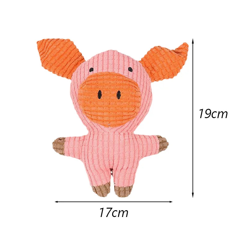 Plush Pet Chew Toys for Small Medium Dogs Squeaky Puppy Dog Toy Teeth Clean French Bulldog Poodle Pug Animals Pets Accessories