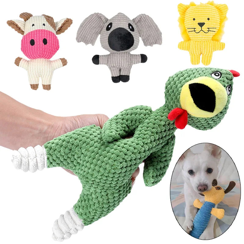 Plush Pet Chew Toys for Small Medium Dogs Squeaky Puppy Dog Toy Teeth Clean French Bulldog Poodle Pug Animals Pets Accessories