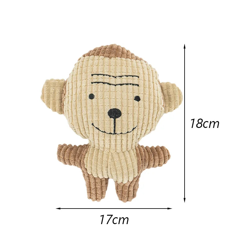 Plush Pet Chew Toys for Small Medium Dogs Squeaky Puppy Dog Toy Teeth Clean French Bulldog Poodle Pug Animals Pets Accessories