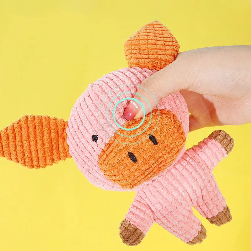 Plush Pet Chew Toys for Small Medium Dogs Squeaky Puppy Dog Toy Teeth Clean French Bulldog Poodle Pug Animals Pets Accessories