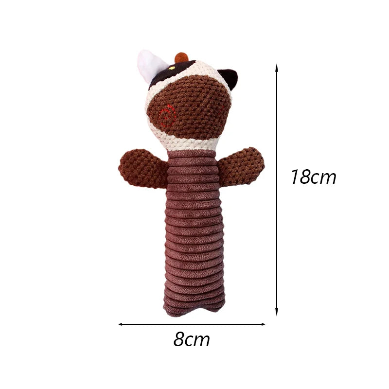 Plush Pet Chew Toys for Small Medium Dogs Squeaky Puppy Dog Toy Teeth Clean French Bulldog Poodle Pug Animals Pets Accessories